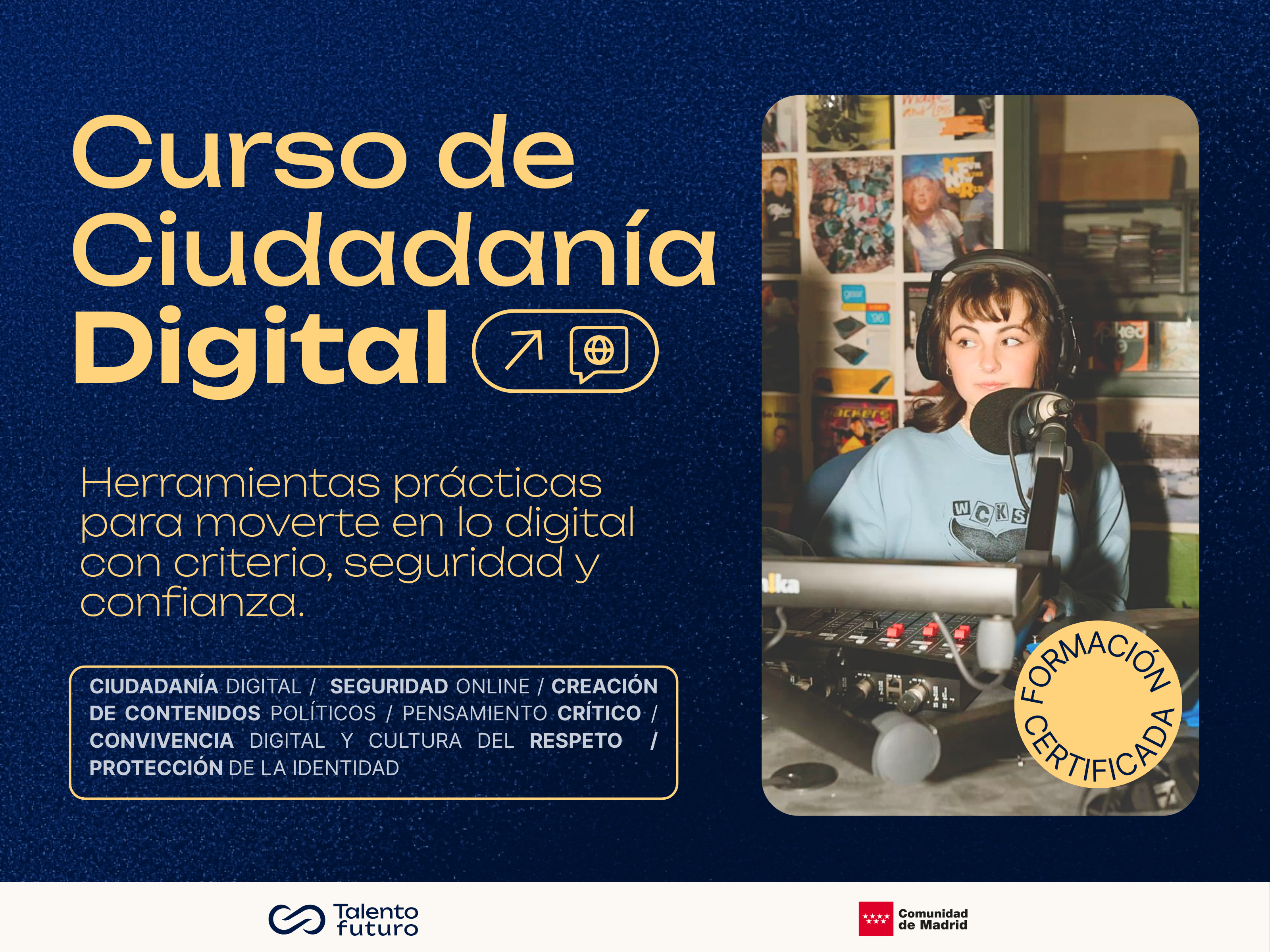 CURSO, CIUDADANÍA, DIGITAL, HERRAMIENTA, RESPONSABLE, REDES SOCIALES, INTERNET, ASOCIACION